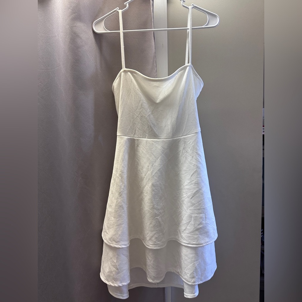 SHEIN White Layered Cami Dress